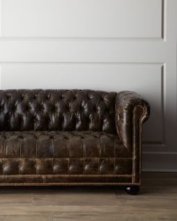Old Hickory Tannery St. Andrews Leather Sofa