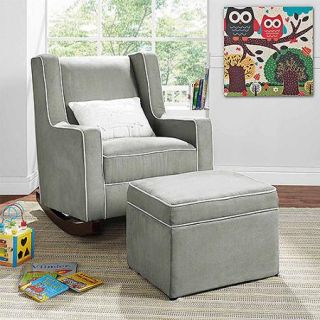Baby Relax Abby Rocker and Ottoman Set, Choose Your Color