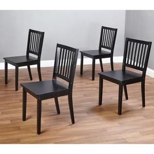 Shaker 5 Piece Dining Set, Black