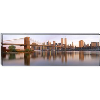 iCanvasArt Panoramic Brooklyn Bridge Manhattan New York City, New York