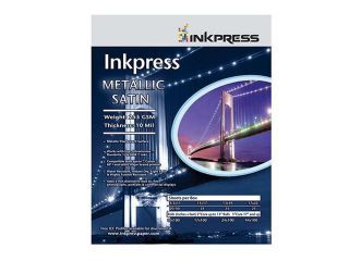 Inkpress Metallic Satin Paper,255 gsm,10 mil,11x14 25Sh #MPS111425