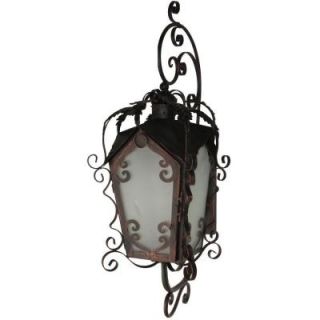 Trento Wall Mount 104 Outdoor Wrought Iron Light Bronze DISCONTINUED TRLW104