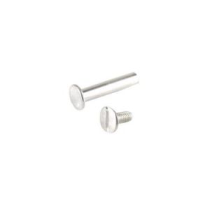 Everbilt 3/16 in. x 1/4 in. Aluminum Flat Head Slotted Machine Screw with Binding Post 815581