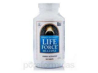 Life Force Multiple No Iron   180 Tablets by Source Naturals