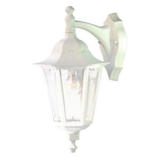 Acclaim Lighting Tidewater Collection 1 Light Textured White Outdoor Wall Mount Light Fixture 42TW