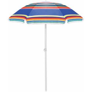 Picnic Time Multi Color 6 ft. Umbrella