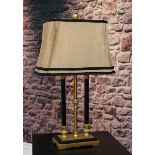 Bombay Outlet Gold Triple Pillar Faux Candle Table Lamp   18024844