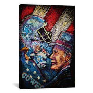iCanvas Dallas Cowboys 001 Canvas Print Wall Art
