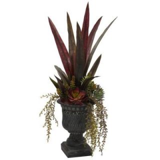 Nearly Natural 27 in. Mixed Succulent with Urn 4961