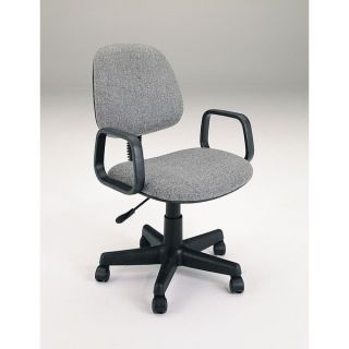 Mandy Gray Fabric Pneumatic Lift Office Chair