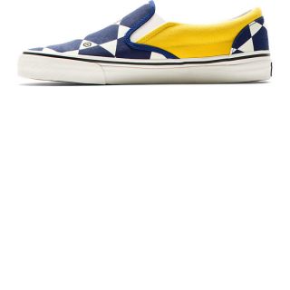 John Undercover Navy Geometric Slip On Shoes