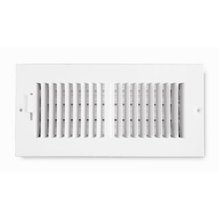 Accord Ventilation 202 Series Painted Steel Sidewall/Ceiling Register (Rough Opening 5 in x 12 in; Actual 13.75 in x 6.75 in)