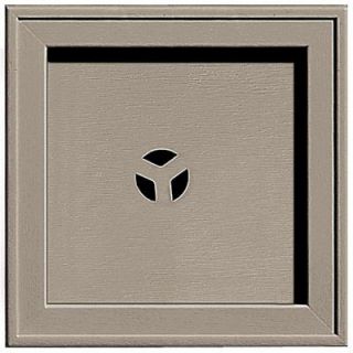 Builders Edge 7.75 in. x 7.75 in. #097 Clay Recessed Square Mounting Block 130110004097