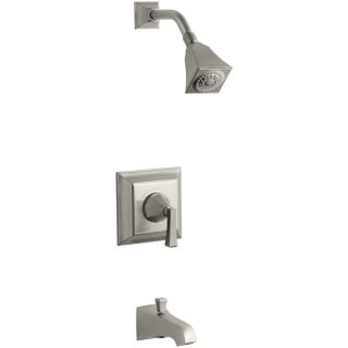 KOHLER Memoirs Vibrant Brushed Nickel 1 Handle Bathtub and Shower Faucet Trim Kit with Single Function Showerhead