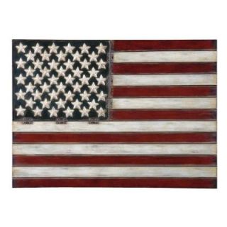 Home Decorators Collection 25.74 in. x 36 in. Red White and Blue Iron Wall Art 5515800910
