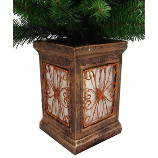 Northlight Seasonal 4 Fancy Potted Aurora Pine Artificial Christmas