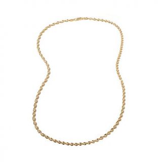 Technibond® Diamond Cut Twisted Herringbone 22" Necklace   7778965