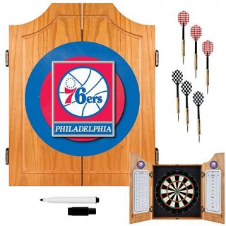 Philadelphia 76ers NBA Wood Dart Cabinet Set   6564471