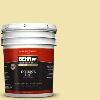 BEHR Premium Plus 5 gal. #P330 2 Lime Bright Flat Exterior Paint 405005