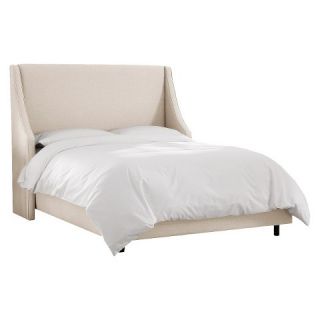 Skyline Custom Upholstered Swoop Wingback Bed