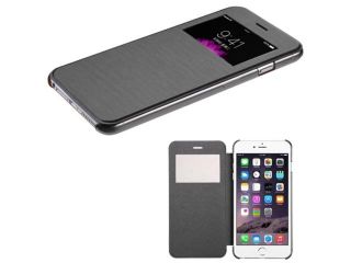 iPhone 6 Plus Case   eForCity Folio Black Silk Texture Leather Case Cover (w/ Transparent Tray) for Apple iPhone 6 Plus 5.5"