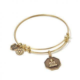 Angelica Buddha Charm 7" Slide Clasp Bangle Bracelet   7716040
