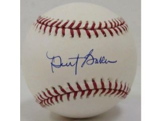 Dusty Baker Cincinnati Reds Signed Official MLB Baseball SI Auth.