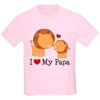  Kids' I Love My Papa Graphic Tee
