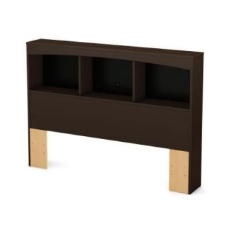 South Shore Furniture Step One Full Bookcase Headboard in Chocolate 3159079