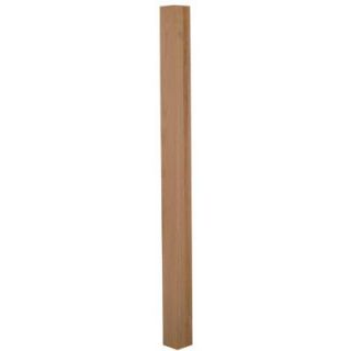 Stair Parts 4001 66 in. x 3 1/2 in. Unfinished Poplar Landing Newel 4001P 066 UN00L