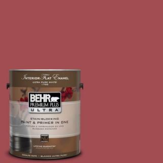 BEHR Premium Plus Ultra 1 gal. #PPU1 7 Powder Room Flat Enamel Interior Paint 175301