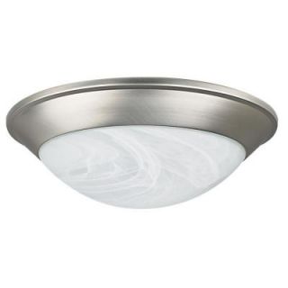 Sunset Lighting 1 Light Satin Nickel Flushmount F7154 62