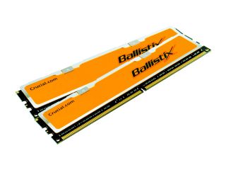Crucial Ballistix 2GB (2 x 1GB) 184 Pin DDR SDRAM DDR 500 (PC 4000) Dual Channel Kit Desktop Memory Model BL2KIT12864Z503   Desktop Memory