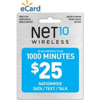 Net10 1000 MIN Data / Text / Talk $25 