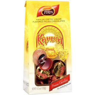 Turin Kahlua Coffee Liquor Flavored Filled Premium Chocolates, 4.20 oz