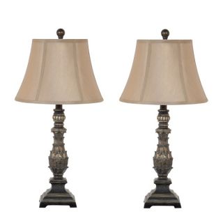 27 inch Antique Gold Table Lamp Set   17522122  