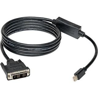 Tripp Lite P586 006 DVI 6 Mini DisplayPort to DVI Adapter Cable, Black