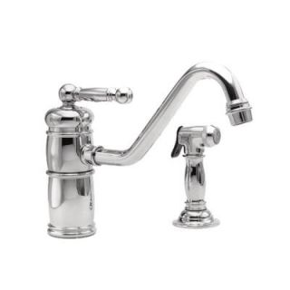 Newport Brass Single Lever Handle Side Sprayer Kitchen Faucet in Polished Chrome 941/26