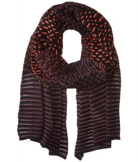 M Missoni Gradiant Geo Stripe Scarf Eggplant