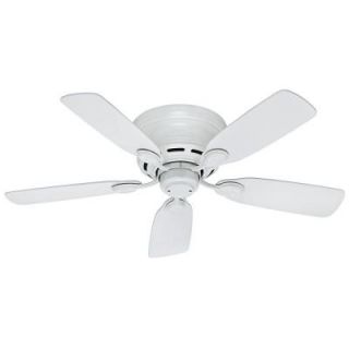 Hunter Low Profile 42 in. Indoor Snow White Ceiling Fan 51059