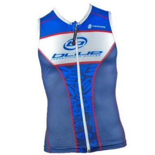 Blue Competition Sleeveless Tri Top SM