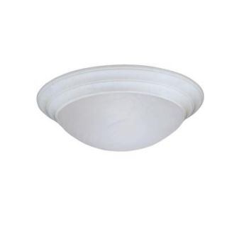 Designers Fountain Clovis Collection 1 Light Solid White Ceiling Flushmount 1245S WH