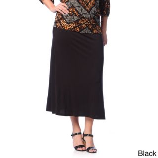 24/7 Comfort Apparel Womens Plus Size Maxi Skirt   15879629