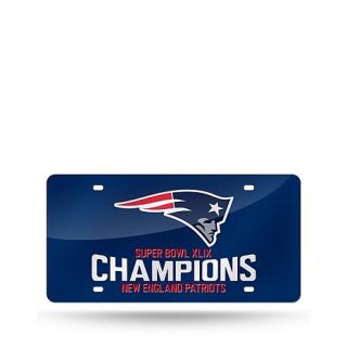 Super Bowl XLIX Champions Laser Engraved Logo License Plate   Patriots   7715650