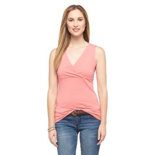 Womens Solid Double Layer Crossover Tank Top   Cherokee