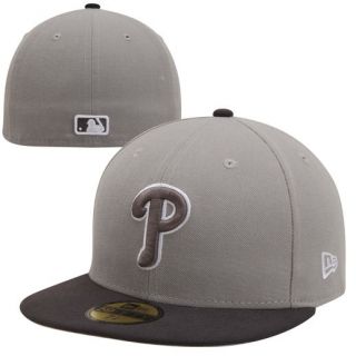 New Era Philadelphia Phillies Hyper Tint 59FIFTY Fitted Hat   Gray