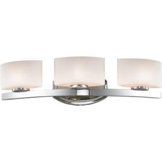 Galati Chrome 3 Light Square Vanity Fixture