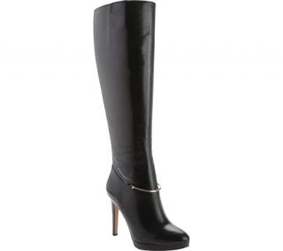 Womens Nine West Pearson Knee High Boot Wide Calf   Black Leather