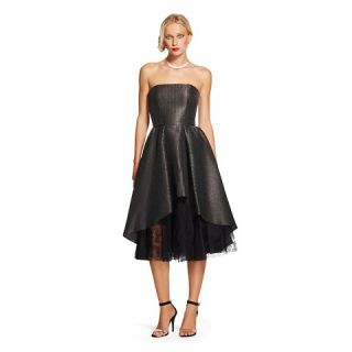 ABS Collection Womens Strapless Cocktail Dress with Hi Lo Lace Layers