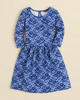 AQUA Girls' Lace Print Scuba Dress   Sizes S XL